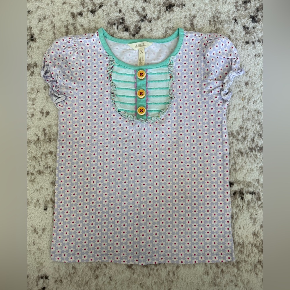 Colorful Kids Top with Floral Pattern by Matilda Jane